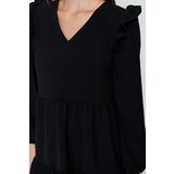Trendyol Black Petite Pleated Dress | shoptok.hr