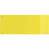vidaXL Zaščita za kuhinjo 2 pcs Rumena 100 x 40 cm kaljeno steklo | Shoptok.si