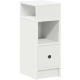  Noćni ormarić s ladicom bijeli 25x31x66 cm - Bijela 1 | shoptok.hr