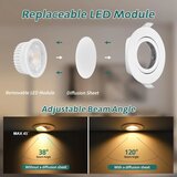 KYOTECH 3x 88 mm LED vgradna svetilka | Shoptok.si