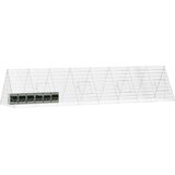 vidaXL Kavez za zečeve Srebrno 215 x 100 x 85 cm Cinkani čelik | shoptok.hr