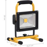 vidaXL polnilni LED reflektor z ročajem 30 W hladno bel | Shoptok.si