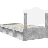  Krevetna konstrukcija Beton 90 x 200 cm Čvrsto borovo drvo | shoptok.hr