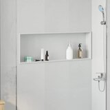  Ničica za tuš Bijelo 90 x 30 x 9,5 cm Nehrđajući čelik | Shoptok.si