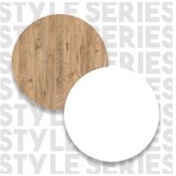 Woody Fashion Barski sto 120x101.8x51.6cm Bež-Bijeli | Eponuda.ba