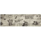  Kuhinjski tepih perivi s natpisom 45 x 150 cm baršunasti sivi | shoptok.hr