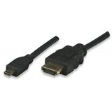 E-green Kabl HDMI (M) - HDMI Mikro-D (M) 1.5m crni Cene