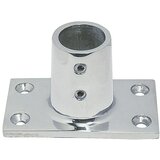  Noga za ograjo (Kot nagiba: 90 °, Do x Š: 81 x 48 mm, Nerjavno jeklo, A4) | Shoptok.si