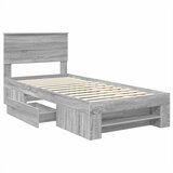  Krevetna konstrukcija Siva Sonoma 80 x 200 cm Konstruirano drvo | shoptok.hr