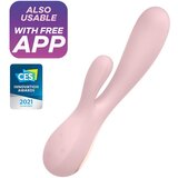 Satisfyer Rabbit vibrator Mono Flex APP roza Cene