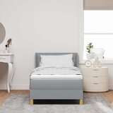  s opruga kutije Svijetlo siva 200 x 80 cm tkanina | shoptok.hr