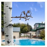 WALLXPERT decorative object figura bird on the branch 06 brown | ePonuda.com
