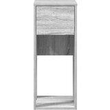 vidaXL Tower stalak za računalo s ladicom boja sivog hrasta 30x44x74cm | shoptok.hr