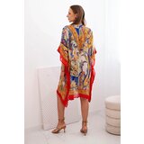 Kesi Włoski Women's beach poncho with a loose fit red | Eponuda.ba