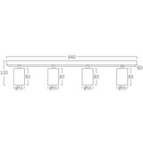 Braytron crna spot lampa 4xGU10 | ePonuda.com