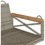 vidaXL Gugalna klop siva 109x62x40 cm poli ratan | Shoptok.si