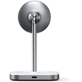 Satechi ST-WMCS2M Aluminium 2 v 1 magnetni, brezžični stojalo polnilec (iPhone 12/13, AirPods Pro, kabel USB-C), | Shoptok.si
