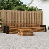  Set vanjskih sofa 5 kom. Prirodna Čvrsto drvo akacije | shoptok.hr