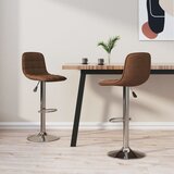  Barski stolci od tkanine 2 kom smeđi | shoptok.hr