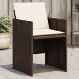 Maison Chic Vrtni stoli - Stol za vrt z blazinami 4 kosi rjav poli ratan JS2255, (21877117) | Shoptok.si