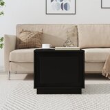 vidaXL Klubska mizica črna 51x50x44 inženirski les Cene