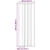  Mrežasta zavjesa za vrata protiv insekata Crna 80 x 220 cm | shoptok.hr