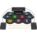 Električni bubnjevi, set, sklopivo, Bluetooth, 1000 mAh – HRD1
