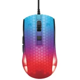 DM310 Semi-Transparent RGB Ultralight Gaming Mouse, black
