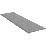  Jastuk za ležaljku sivi 200 x 60 x 3 cm od tkanine Oxford | shoptok.hr