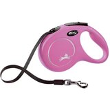 Flexi povodec classic m, trak - 5 m (različne barve) roza | Shoptok.si