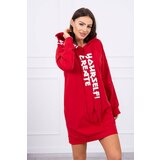 Kesi Oversize Hooded Dress Red Cijene
