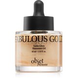 KUNDAL Objet Satin Glow Shimmer Oil bleščeče olje z vlažilnim učinkom odtenek Fabulous Gold 45 ml Cene
