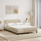  Krevet s madracem Dover krem 140 x 190 cm od tkanine | shoptok.hr