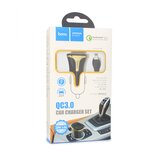 hoco. Auto punjac Z31 QC3.0 2xUSB sa micro USB kablom crni | Eponuda.com