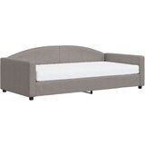  Dnevni krevet s madracem smeđesivi 100 x 200 cm od tkanine | shoptok.hr