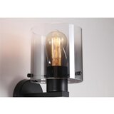 Searchlight 88912-1BK - zidna svetiljka sweden 1xE27/60W/230V crna/dimljena | Eponuda.com