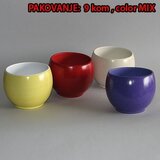  Saksija OBLOGA loptasta kolor mix dim.Ø13x10cm Cene