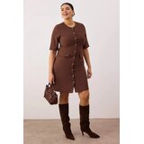 Trendyol ženska haljina Tbbaw26Ah00070, braon | Eponuda.com