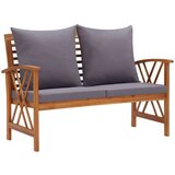  Klupa s jastucima 119 cm od masivnog bagremovog drva | shoptok.hr