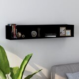 vidaXL zidna polica za CD-ove crna 100 x 18 x 18 cm od iverice Cijene