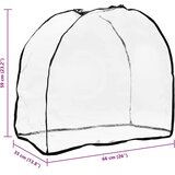  Pokrov za kolica za ljubimce *Transparent*an 66 x 35 x 59 cm | shoptok.hr