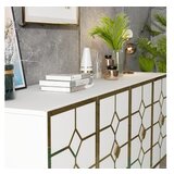 Hanah home cagla - white, gold whitegold console | ePonuda.com