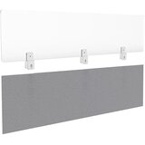 SMIT VISUAL Higienska zaščitna stena za predelne stene na pisalni mizi, VxŠxG 300 x 1600 x 5 mm, prozorna izvedba | Shoptok.si