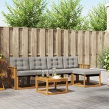  Set vanjskih sofa 6 kom. Prirodna i svjetlosiva | shoptok.hr