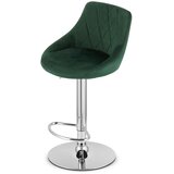 KAST barska stolica - baršunasto zelena / kromirana baza | shoptok.hr