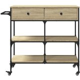  Kuhinjska kolica boja hrasta 105 x 42 x 95 cm konstruirano drvo | Eponuda.com