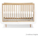 Snuz Kot Skandi Set 2u1 - Krevetić + komoda za prematanje - White/Natural | shoptok.hr