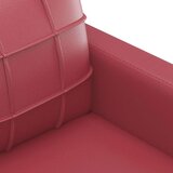  3-dijelni set sofa s jastucima boja vina od umjetne kože | shoptok.hr