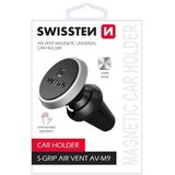 Swissten držač za mobitel, metalni, magnet, za vent S-GRIP AIR VENT AV-M9 crn/sr | shoptok.hr