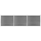 vidaXL komplet ograjnih panelov wpc 526x146 cm siv | Shoptok.si